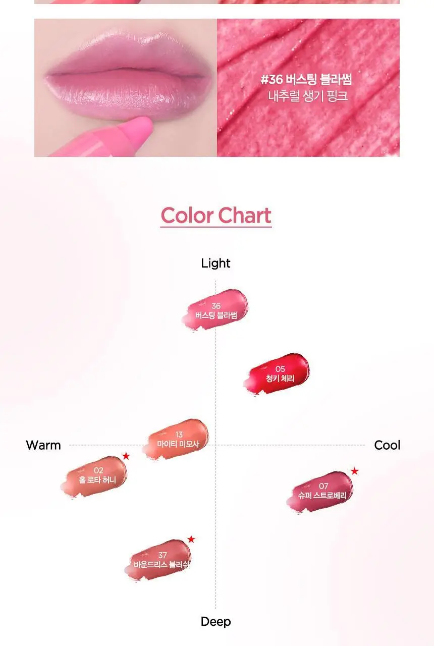 [단독런칭] 크리니크 처비 립밤 6 colors 단품/기획(+립오일 본품 증정) 상세페이지 8